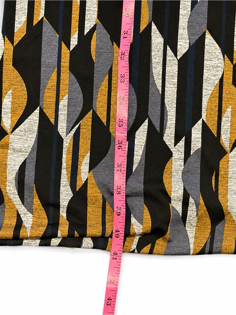 Rabbit Rabbit Rabbit Designs 1X Abstract Geometric Cowl Neck Midi Dress - Picture 7 of 9